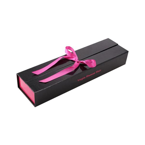 Customized Magnetic Gift Box Cardboard Paper Wig Hair Extension Folding Packaging Box
