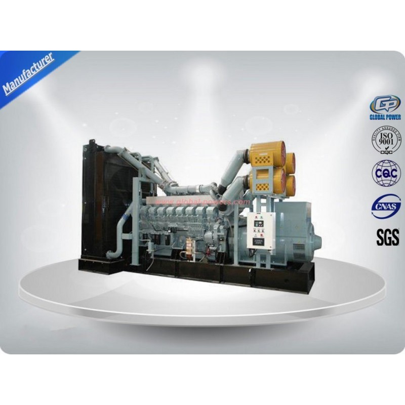 1520kw 1875kva 50Hz Mitsubishi Diesel Generator With Stamford Alternator , Water Cooled Three Phase