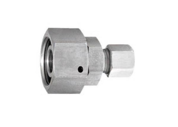 Hydraulic Tube End Reducer Movable Nut RED Soft Seal 304 Stainless Steel Long Service Life
