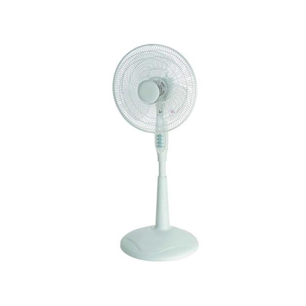 Black 400mm Electric Pedestal Fans With 3 Pin Plug For Home / Office