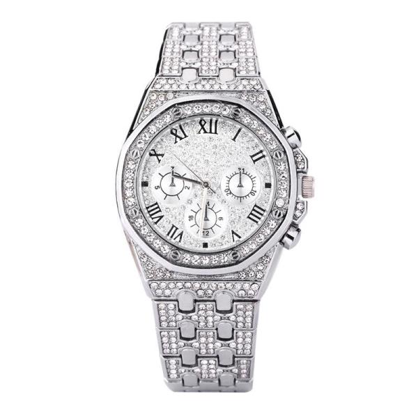 Round Business Women Watch Luxury Fashion Waterproof Alloy 40mm