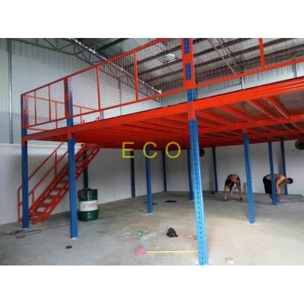 Upright Support Frame Mezzanine Platform Rack , Industrial Pallet Racking