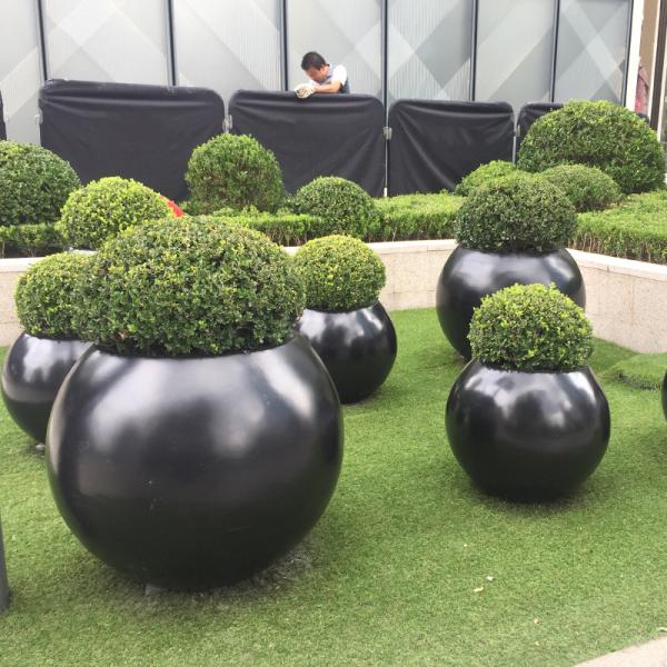 Custom Colour Simple Modern Rectangular Metal Garden Nursery Planter Decorating Pots Stainless Steel Tank