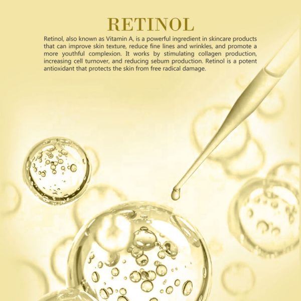 LYZ Customized Private Label Retinol Serum Face Mask Anti-Aging Repair Cells Collagen Supplement Inhibit Melanin Skincare for