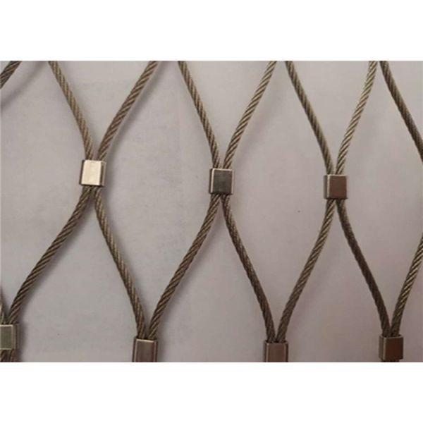 SS304 3.0mm Flexible Stainless Steel Wire Rope Cable Mesh For Zoo Mesh