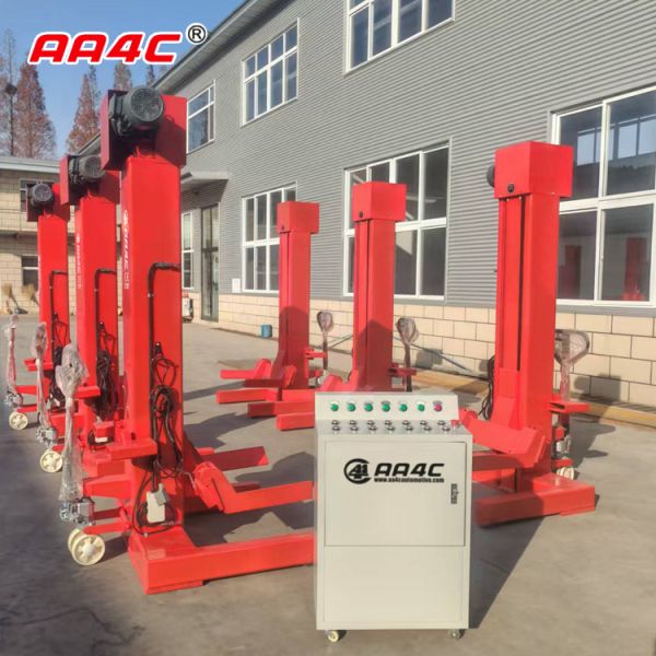 AA4C 45T 7.5T/column x 6 columns bus &truck lift heavy duty vehicle lift combined parking lift Mechanical(Screw-up)