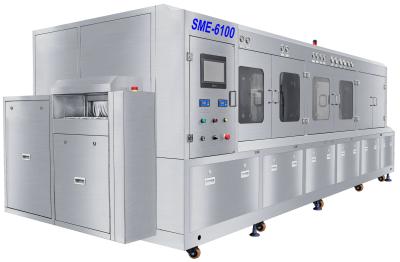 DI water PCBA in line spray cleaning system for water soluble flux PCBA