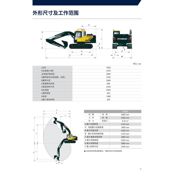 EURO 5 Korea Hyundai Excavator HX130 Jindongyu Machinery 2200 KW/RPM