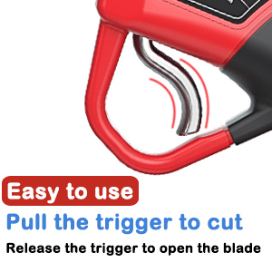 Беспроводный электрический обрезатель резач ветвей деревьев с 2 шт. 2Ач литийными батареями 1,57 дюйма 40 мм диаметром резания