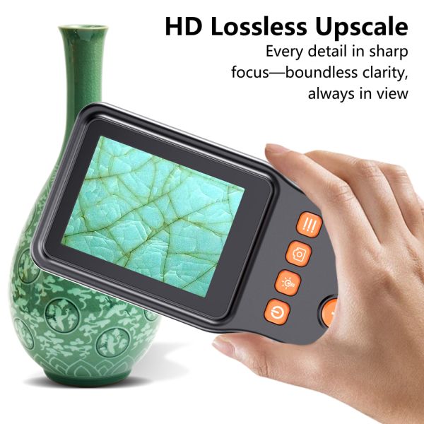 Digital Square Screen Vision Machine 4 Gear Magnification with Multi-light Source Memory Card Support