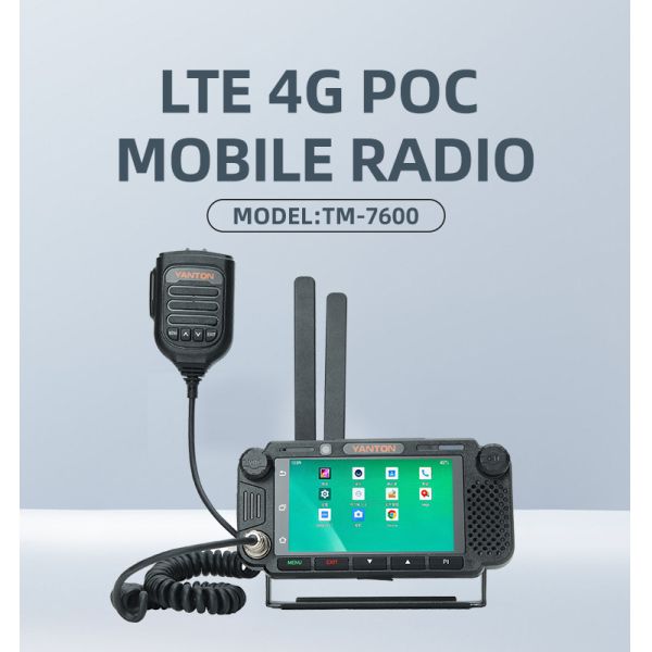 YANTON TM-7600 Professional 4G LTE PTT Radio with GPS and IP Network for Mobile Car Communication