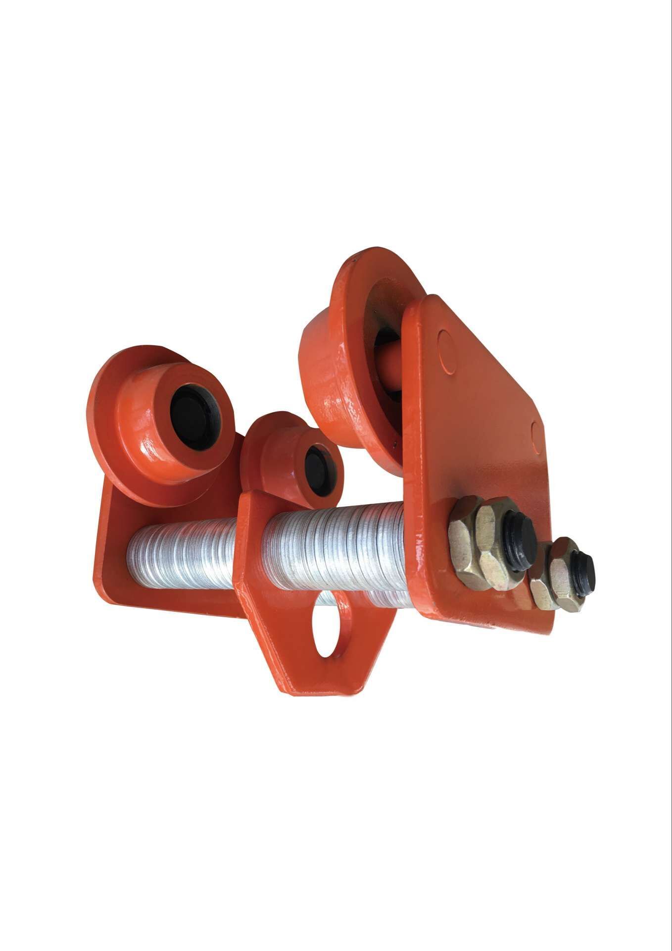 Material Handling Monorail Hoist Trolley Durable I Beam Monorail Trolley With Adjustable Span