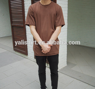 Fashion Plain Premium T Shirts Raw Hem Essential