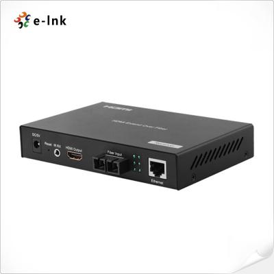 Prolongamento 1080P do vídeo 10/100M Ethernet Over Fiber de HDMI construído no controlo a distância do IR