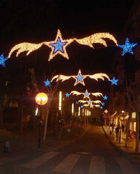 Outdoor LED motif lights LED Christmas street light decoration with star