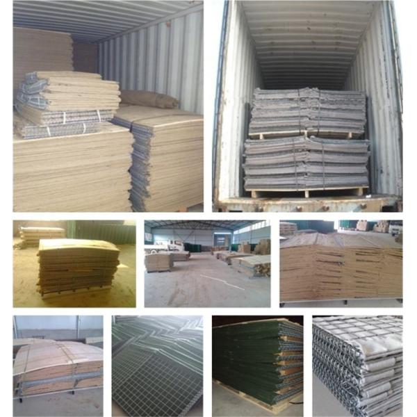 Parede galvanizada do exército HESCO