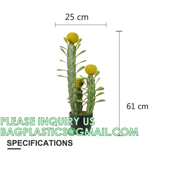 Artificial Cactus Fake Big Cactus 36 Inch Faux Cacti Plants For Home Garden Office Store Decoration
