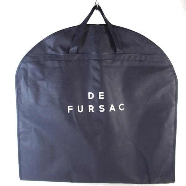Black 90GSM Mens Suit Garment Bag With Silk - Screen Printing Hot Stamping