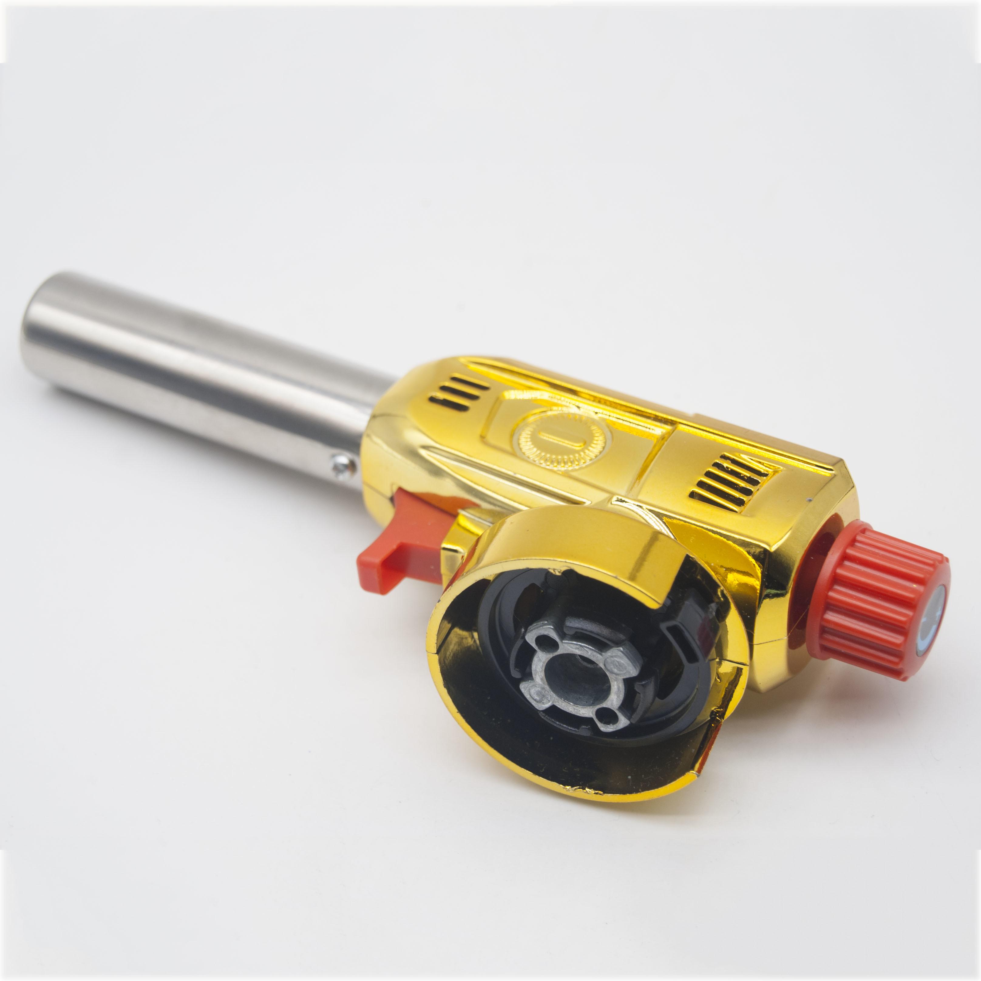 Gold Blowtorch Attachment With Piezo Trigger For Cooking