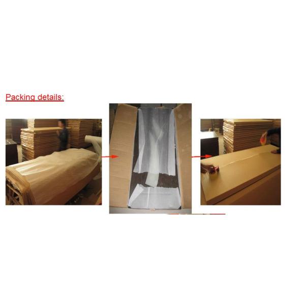 Pre-hung Outward PVC Wood Doors with clear tempered glass