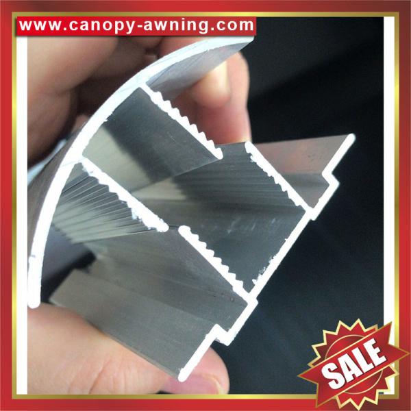 high quality aluminum Buckle Snap Connector profile for pc hollow polycarbonate sheets