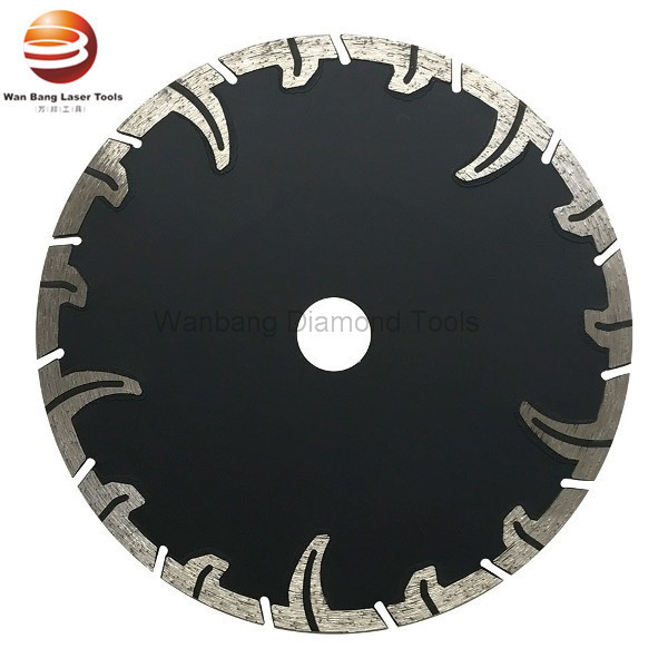 Sintered Turbo Concrete Cutting Saw Blade With Triangle Protective Teeth