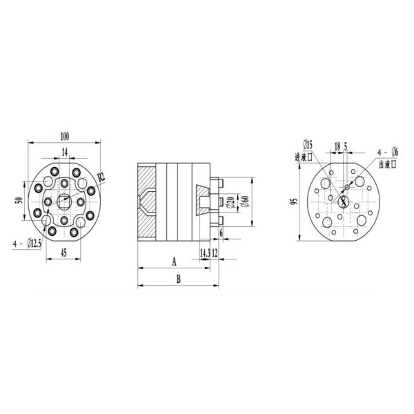 High Viscosity Resistant Spinning Gear Pump 5-40rpm for Oil & Viscose Metering