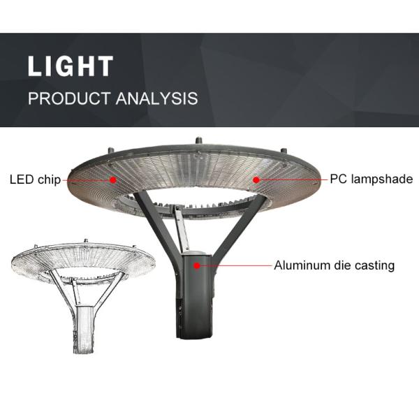 Lámpara 30W 3000-6000K IP65 600*600*390M M 5KG 140-76M M los 3-6M del jardín
