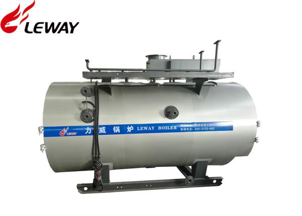 Horizontal 1.5 Ton Steam Heat Boiler , Fuel Oil Fired Boilers PLC Automatic Control