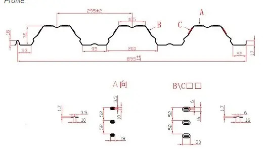 Крен пола силы мотора 22KW стальной украшая формируя машину 10-12m/Min
