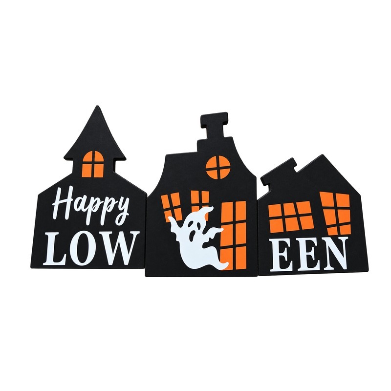 Custom Happy Halloween Haunted House Sign with OEM/ODM Customization, Mature Craftsmanship for Seasonal Retail