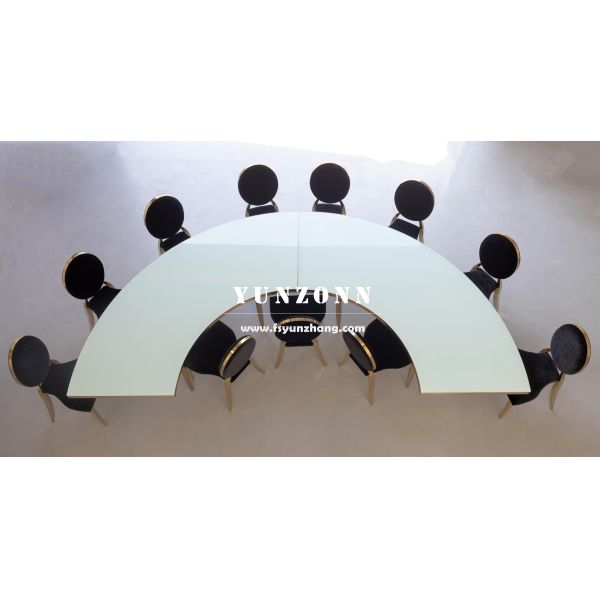 2025 New Style Stainless Steel Circle Shape Hotel Tables Banquet Hall Wedding Table
