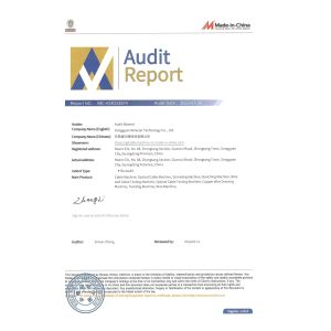 Dongguan Wirecan Technology Co.,Ltd. Certificaciones