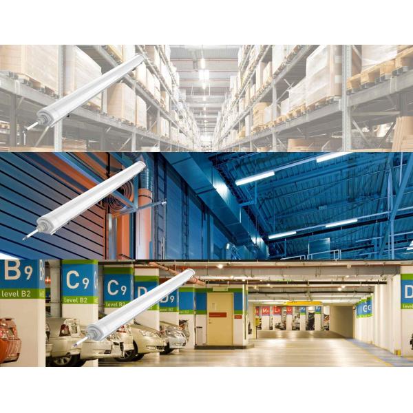 High Lumen LED Tri Proof Light 2FT 4FT 5FT AC100-277V For Shopping Mall