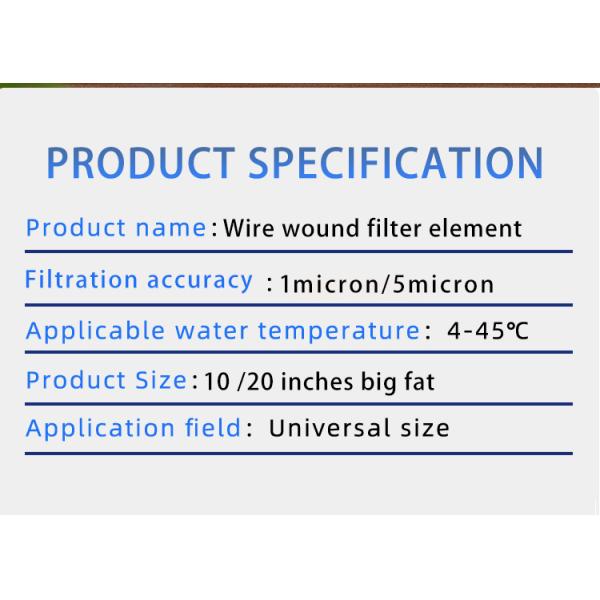Большой диаметр 20 дюймов PP осадочный фильтр картриджей для замены фильтрации воды