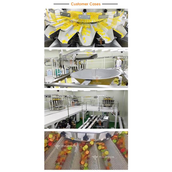 Biscuit Jar Multihead Weigher Filling Machine Plastic Jar And PET Can Cookie Packaging Machine
