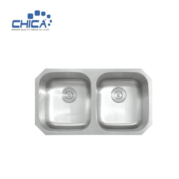double bowl undermount hot sale sink quality control procedure stainless steel corner sink for house