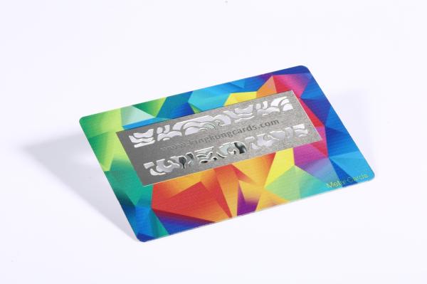 Frosted Stainless Steel Metal Business Cards For Night Bar Shop
