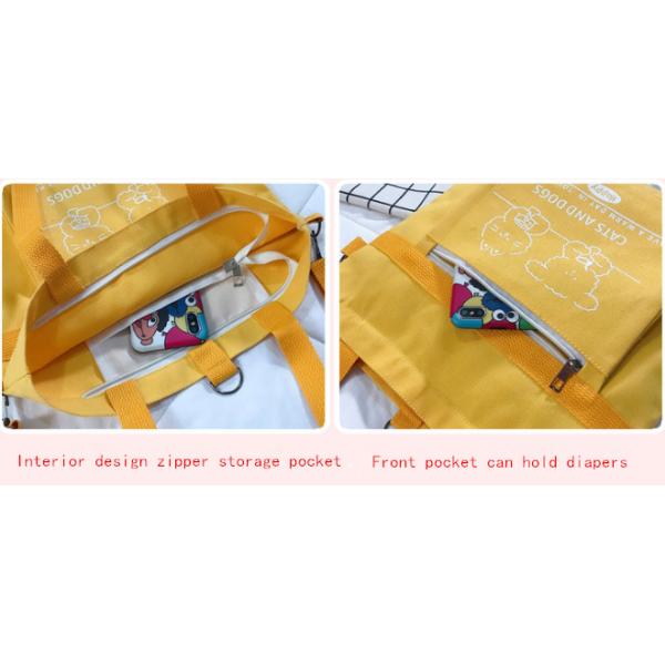 new fashion canvas tote customize color size women shopping bag multi function canvas backpacks handbags