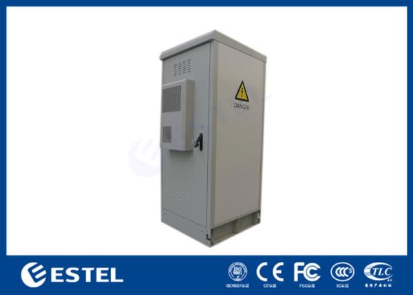 Waterproof 40U 19 Rack Outdoor Telecom Cabinet With Heat Exchanger Cooling
