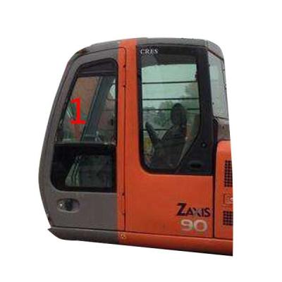 Position blanche NO.1 de pente de Glass Left Door d'excavatrice de HITACHI