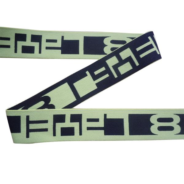 Printed Elastic Waistband 20MM - 50MM Jacquard Elastic Waistband For Underwear / Cothing