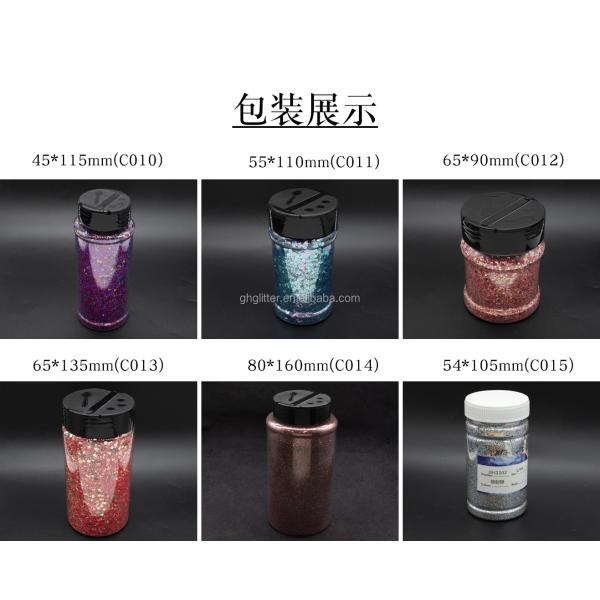 Chunky PET Christmas Decorations Custom Glitter Mix Hexagonal Eye Sequin Pigment