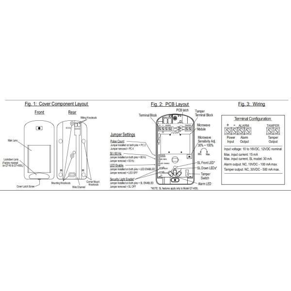 КТ-40; Популярная аварийная система Пир и детектор доказательства взломщика датчика микроволны