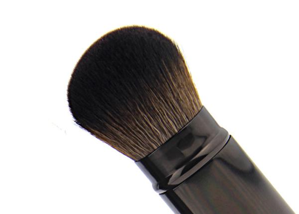 Custom Precision Retractable Makeup Brush Round Kabuki Brush Brown