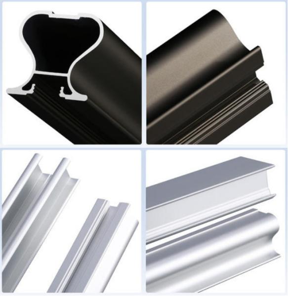 Furniture Closet Frame 6063 Aluminium Wardrobe Door Extrusions