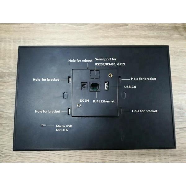 Android Touch Screen 10 Inch Black With Ethernet RJ45 Power Over Ethernet