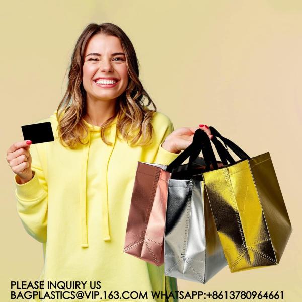 Reusable Goodie Bags With Handles - Gift Bags Medium Size - Party Favor Bags For Valentines Day Birthdays, Parties