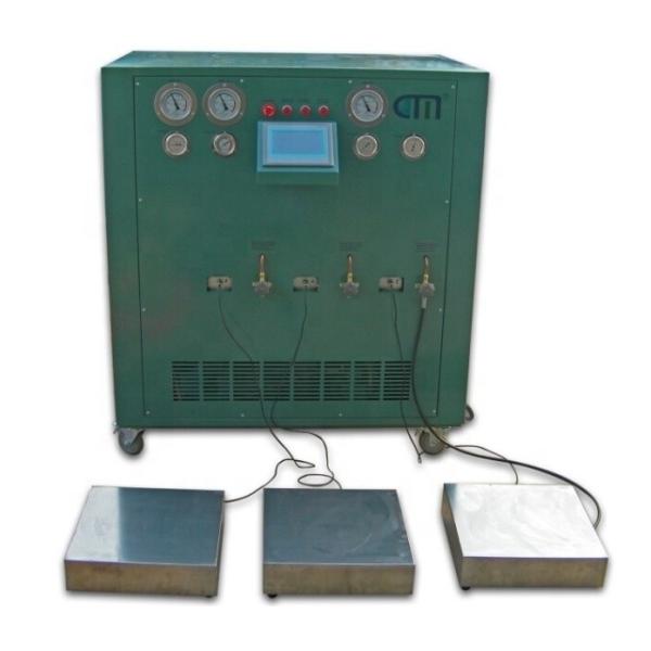 multiple stations refrigerant split charging machine refrigerant 3-stage filling machine cylinder refilling equipment