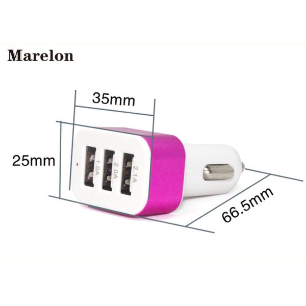 Data Transfer USB Car Charger / Mobile Phone Charger Prevent Short Circuit